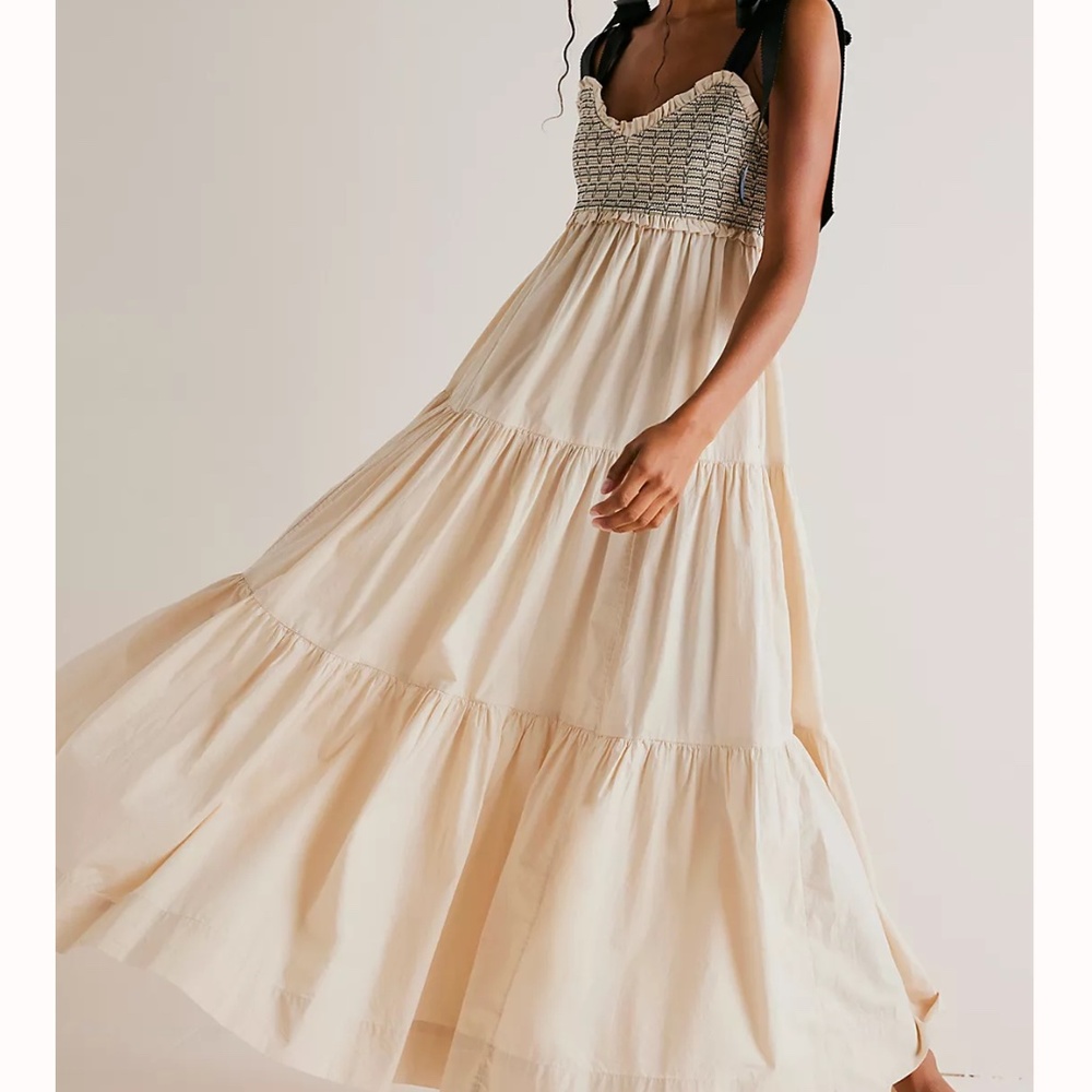 Free people Bluebell Solid Maxi Dress XL NWT